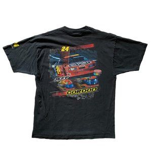 Vintage 03' Jeff Gordon Nascar Racing Short Sleeve Graphic Black T-Shirt Size XL